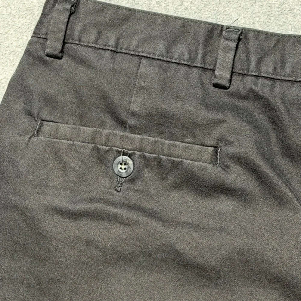 Dockers Mens 42x30 Black Pleated Chinos‎ Stretch Cotton Straight Leg Pants